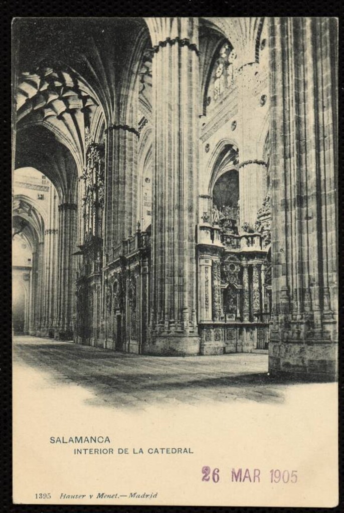 Miniatura de Salamanca. Interior de la catedral