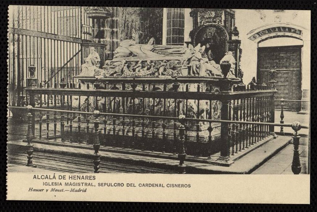 Miniatura de Alcalá de Henares. Iglesia Magistral, Sepulcro del Cardenal Cisneros