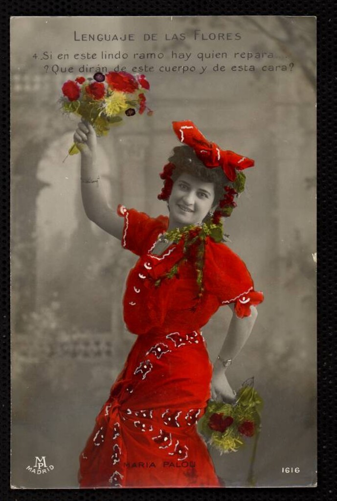 Miniatura de María Palou. Lenguaje de las flores