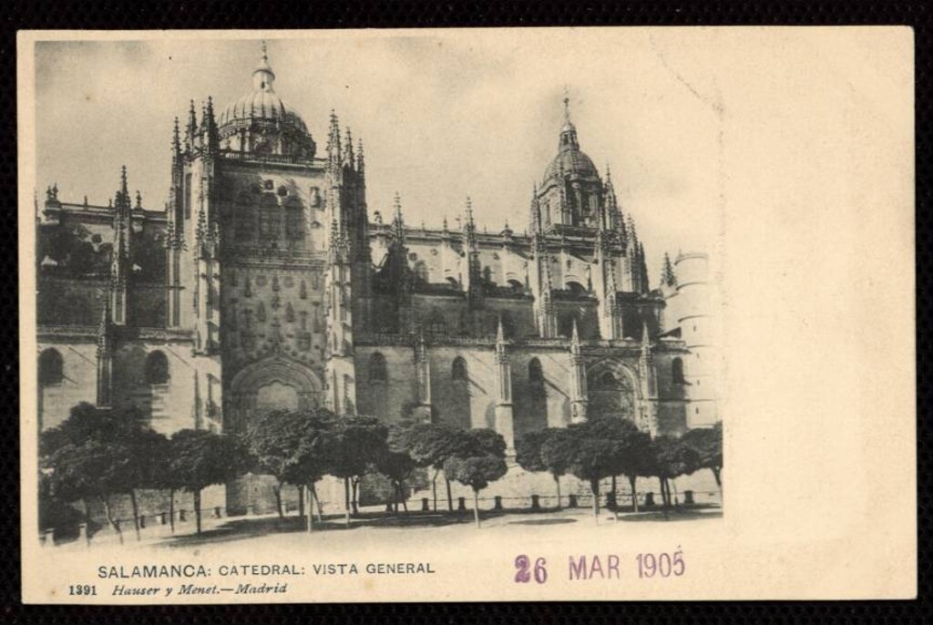 Miniatura de Salamanca. Vista general de la catedral