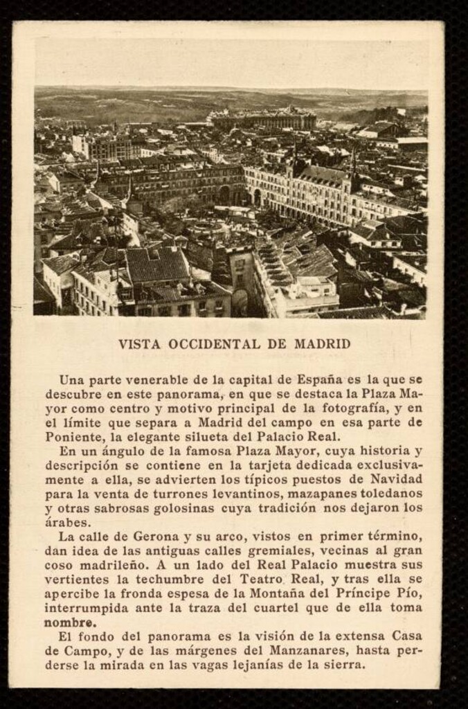 Miniatura de Vista Occidental de Madrid