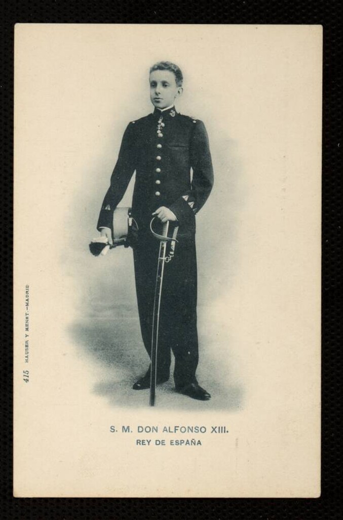 Miniatura de S. M. el rey Don Alfonso XIII, rey de España