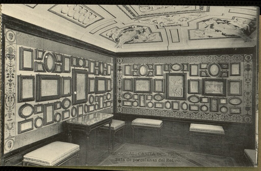 Miniatura de Escorial, Casita del Príncipe: Sala de porcelanas del Retiro