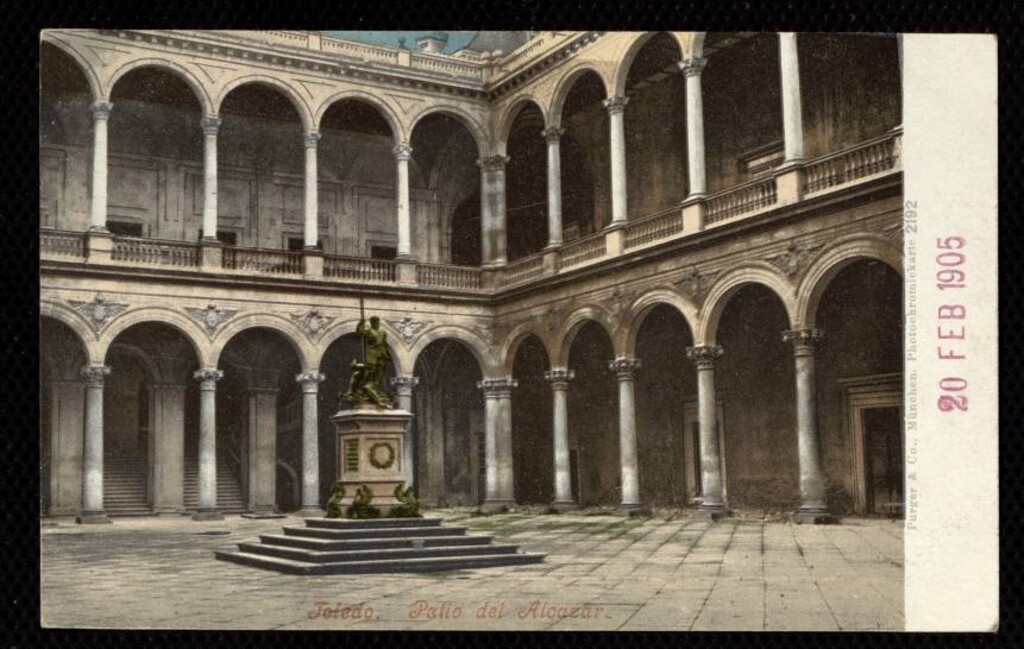 Miniatura de Toledo. Patio del Alcázar