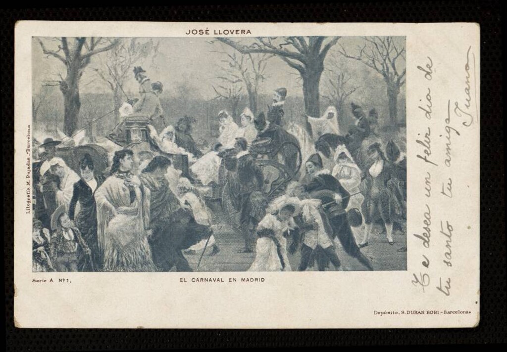 Miniatura de José Llovera: El carnaval en Madrid