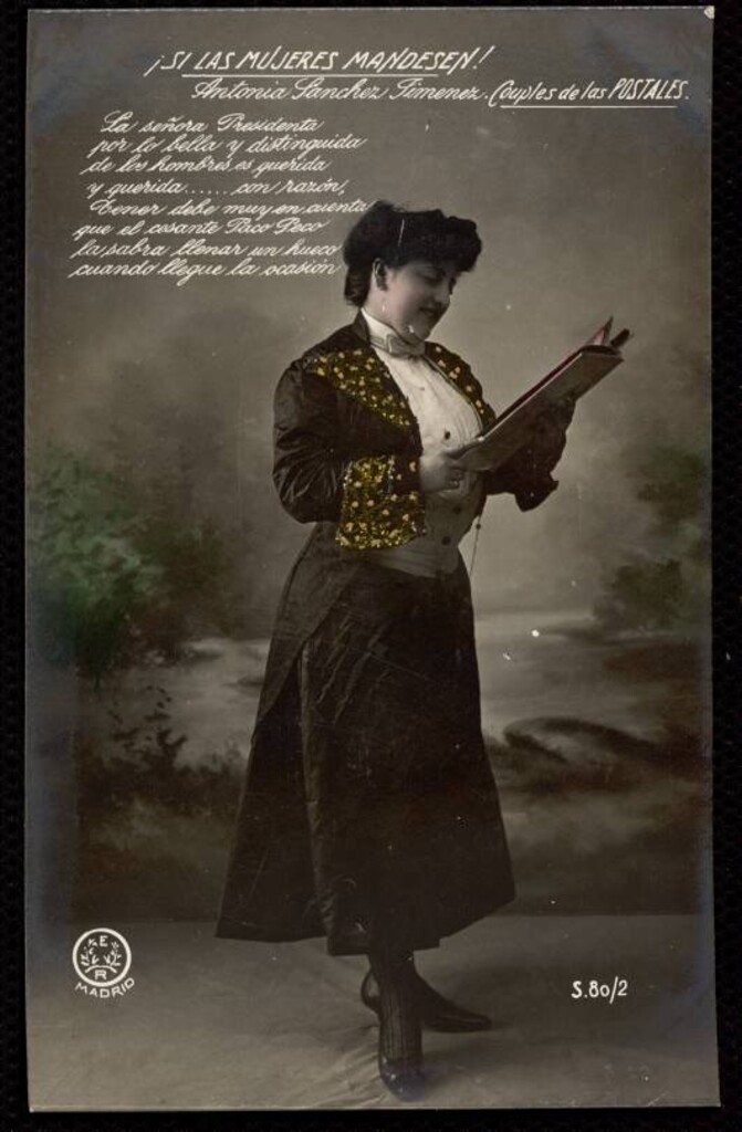 Miniatura de Antonia Sánchez Jiménez representando ¡Si las mujeres mandasen!