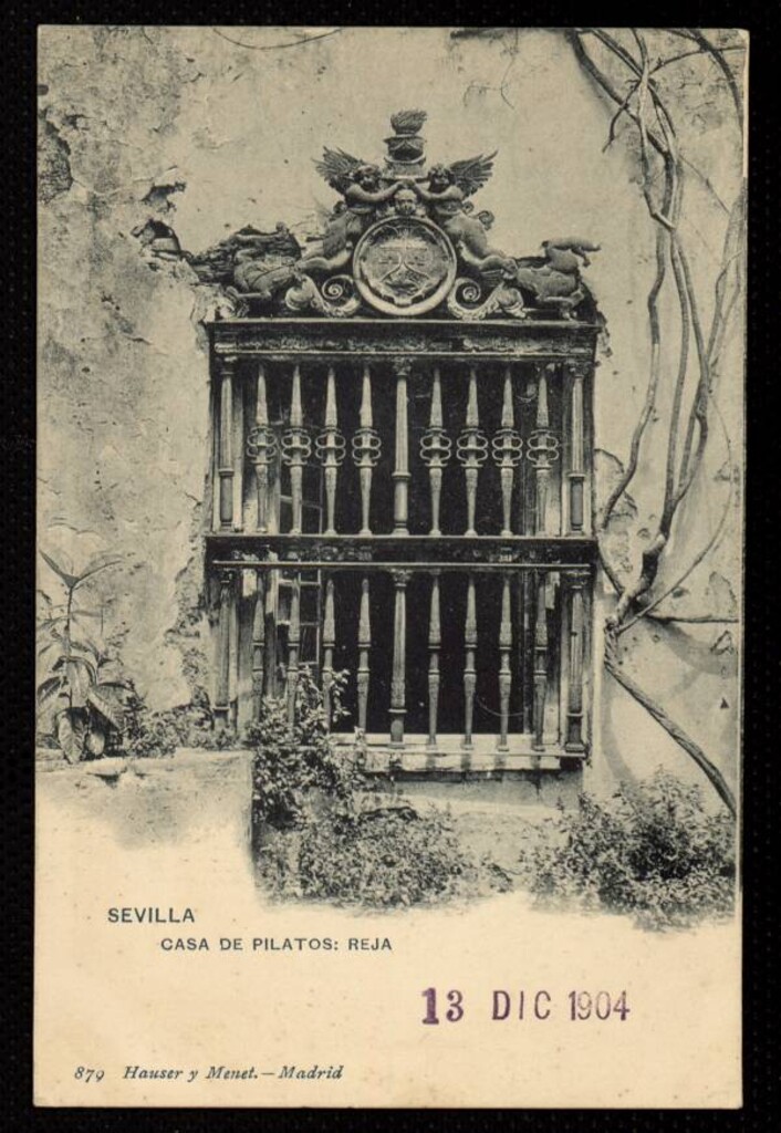 Miniatura de Sevilla. Casa de Pilatos. Reja