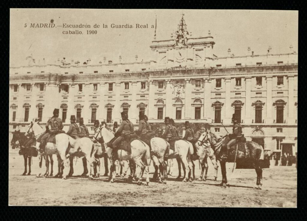 Miniatura de Escuadrón de la guardia real a caballo. 1900