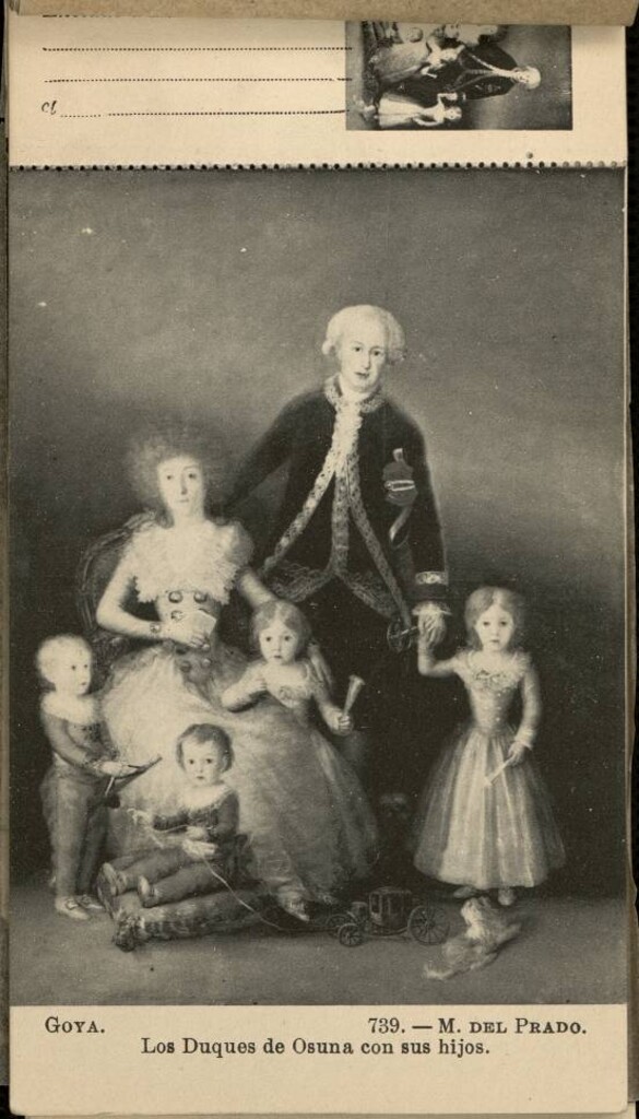 Miniatura de Goya: Los Duques de Osuna con sus hijos