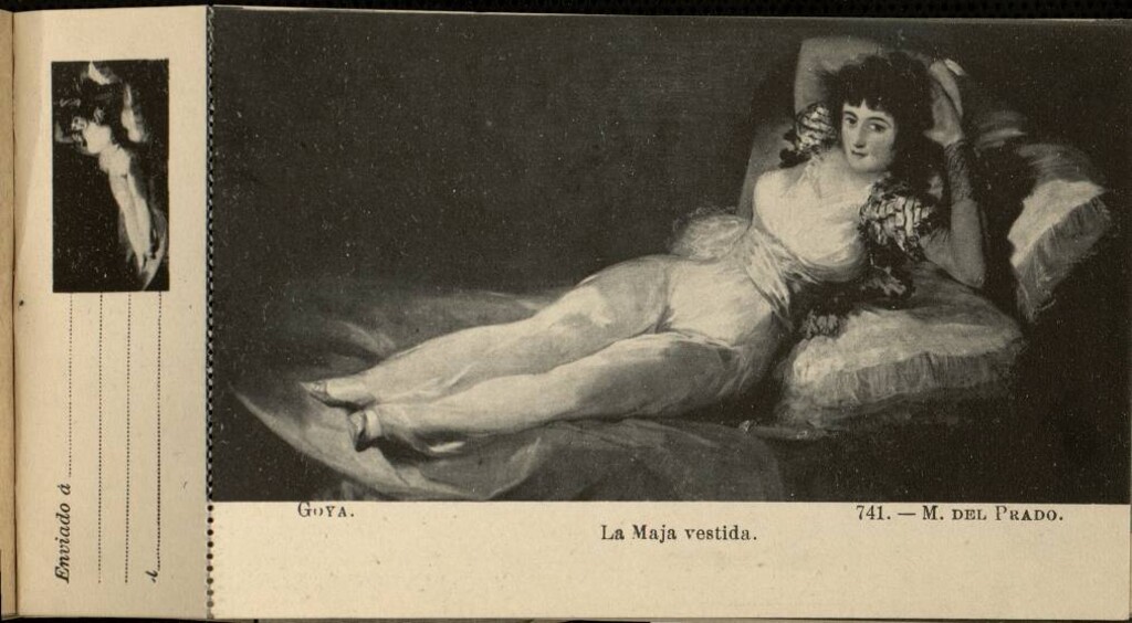 Miniatura de Goya: La Maja vestida