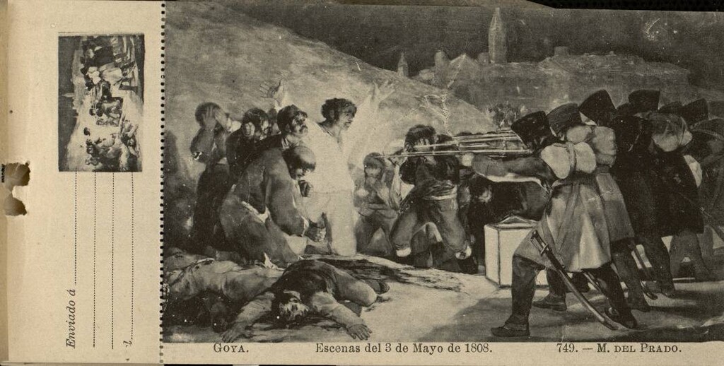 Miniatura de Goya: Escenas del 3 de Mayo