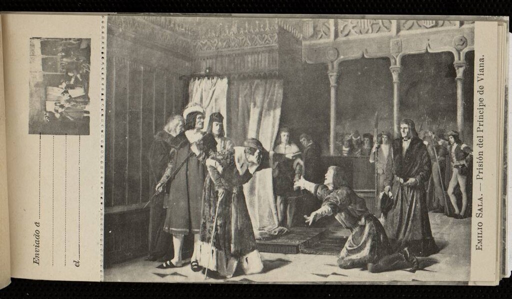 Miniatura de Emilio Sala: Prisión del Príncipe de Viana