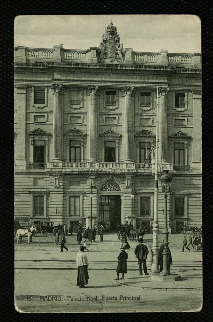 Miniatura de Palacio Real. Puerta principal