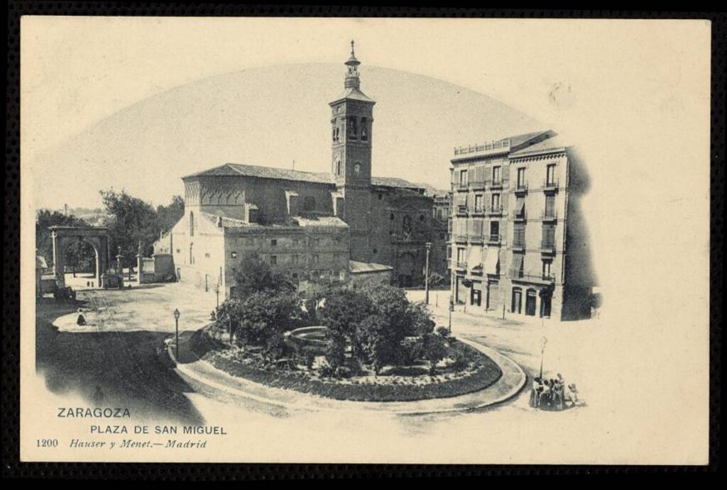 Miniatura de Zaragoza. Plaza de San Miguel