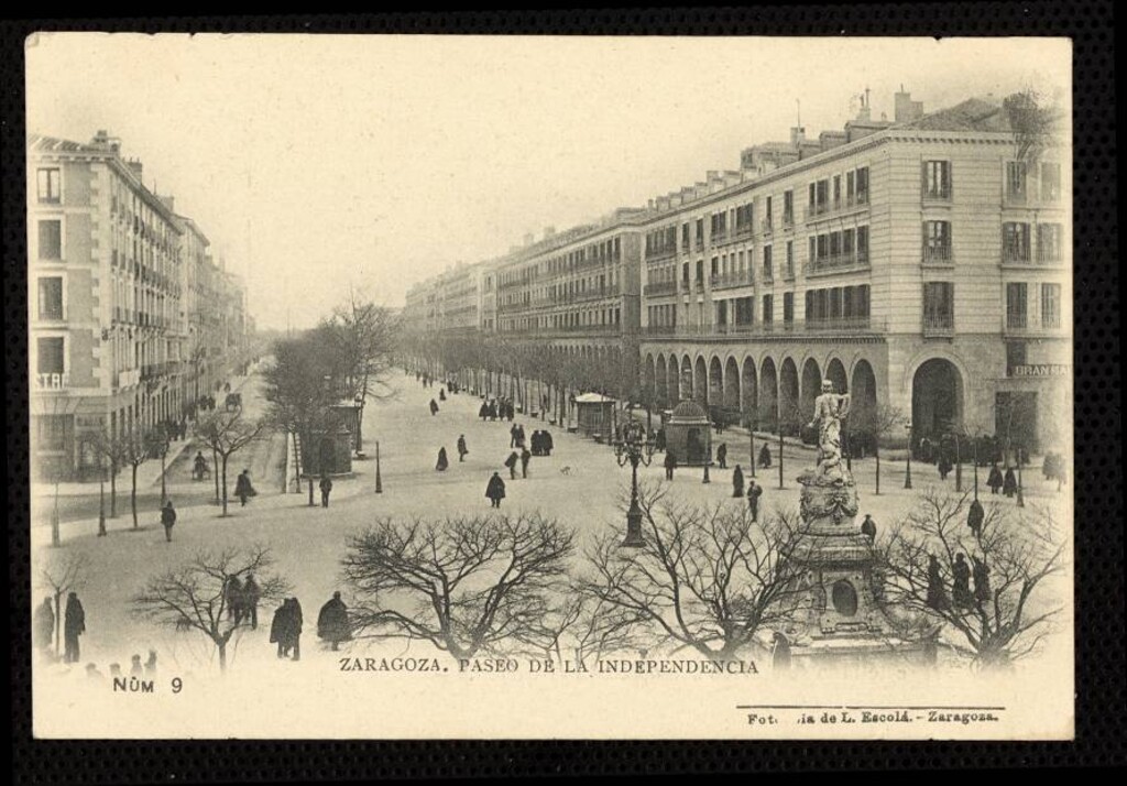 Miniatura de Zaragoza. Paseo de la Independencia