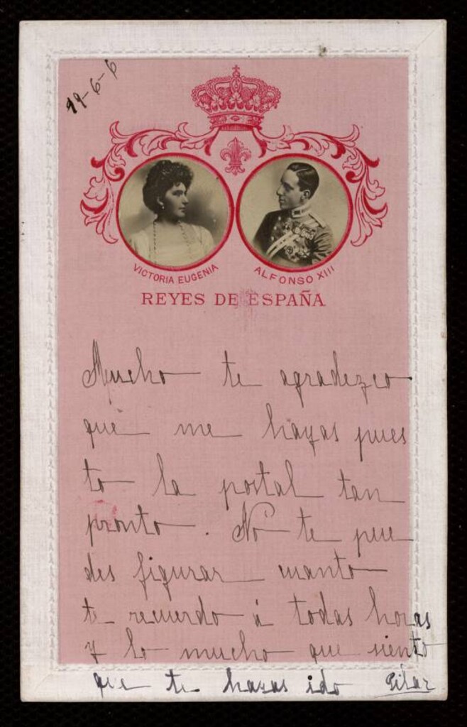 Miniatura de Victoria Eugenia y Alfonso XIII, Reyes de España