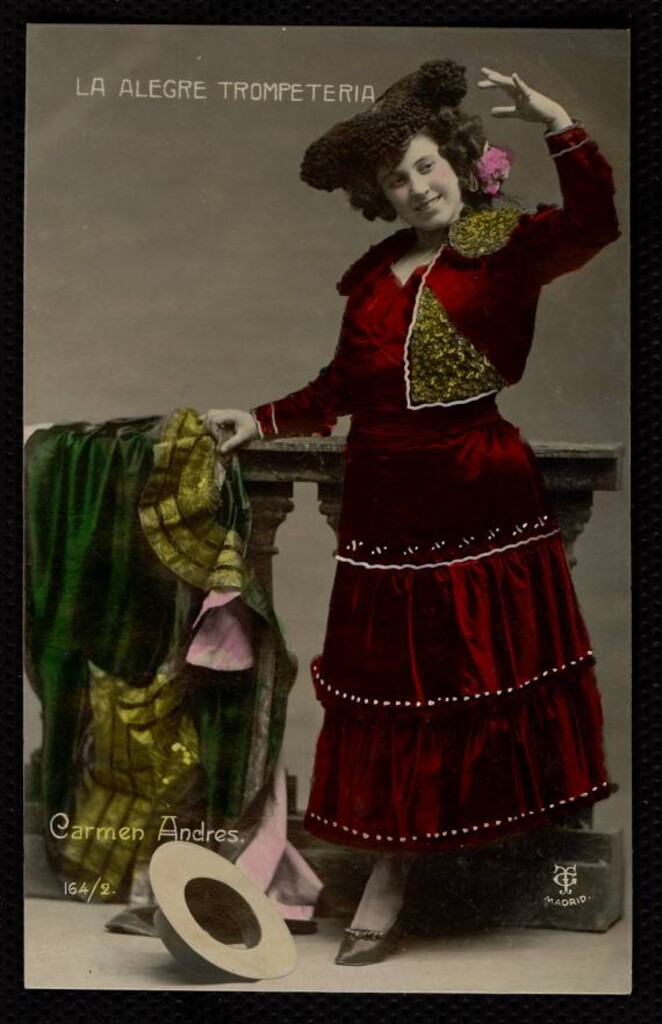 Miniatura de Carmen Andrés en "La alegre trompetería"