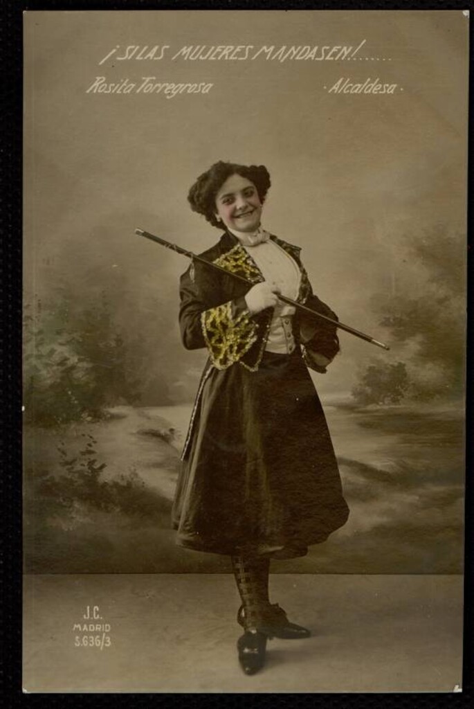Miniatura de Rosita Torregrosa representando "¡Si las mujeres mandasen!"