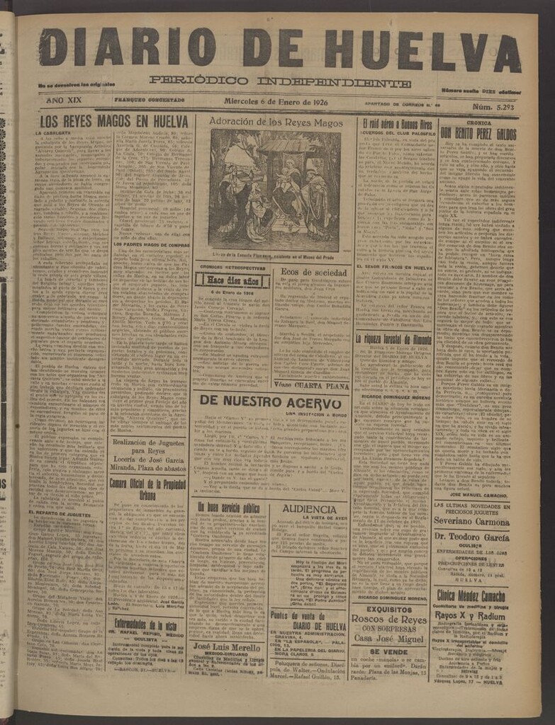 Miniatura de Diario de Huelva : periódico independiente del 6 de enero de 1926