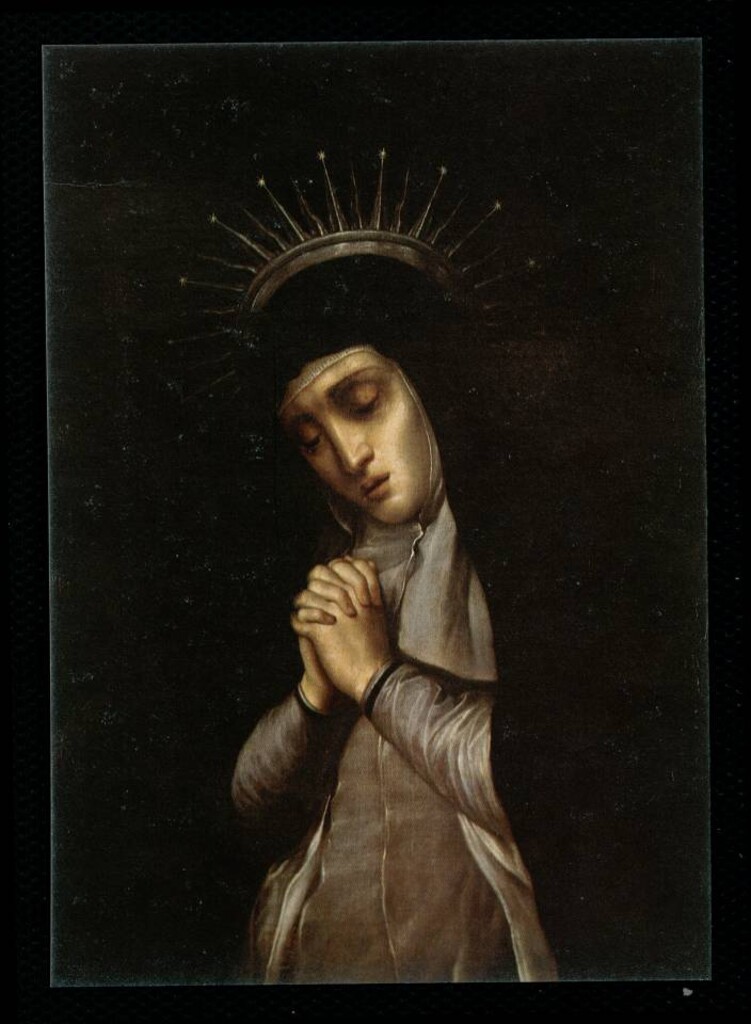 Miniatura de Virgen de la Soledad (La Paloma), de autor anónimo del siglo XVII