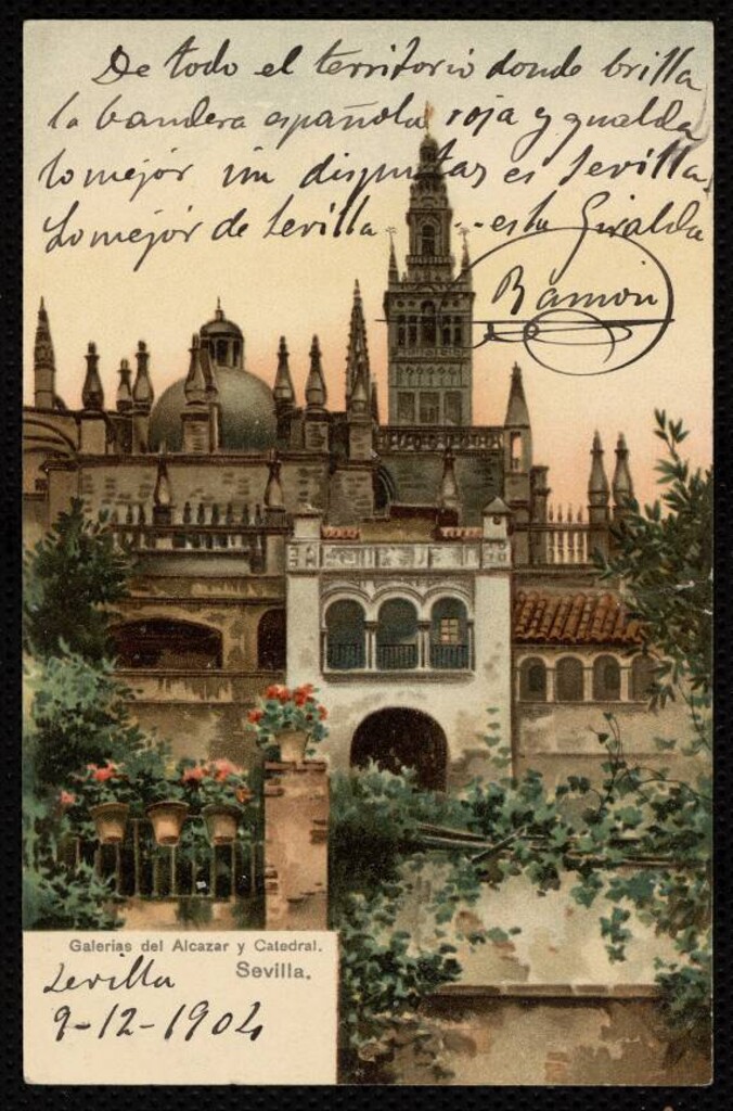 Miniatura de Sevilla. Galerías del Alcázar y Catedral