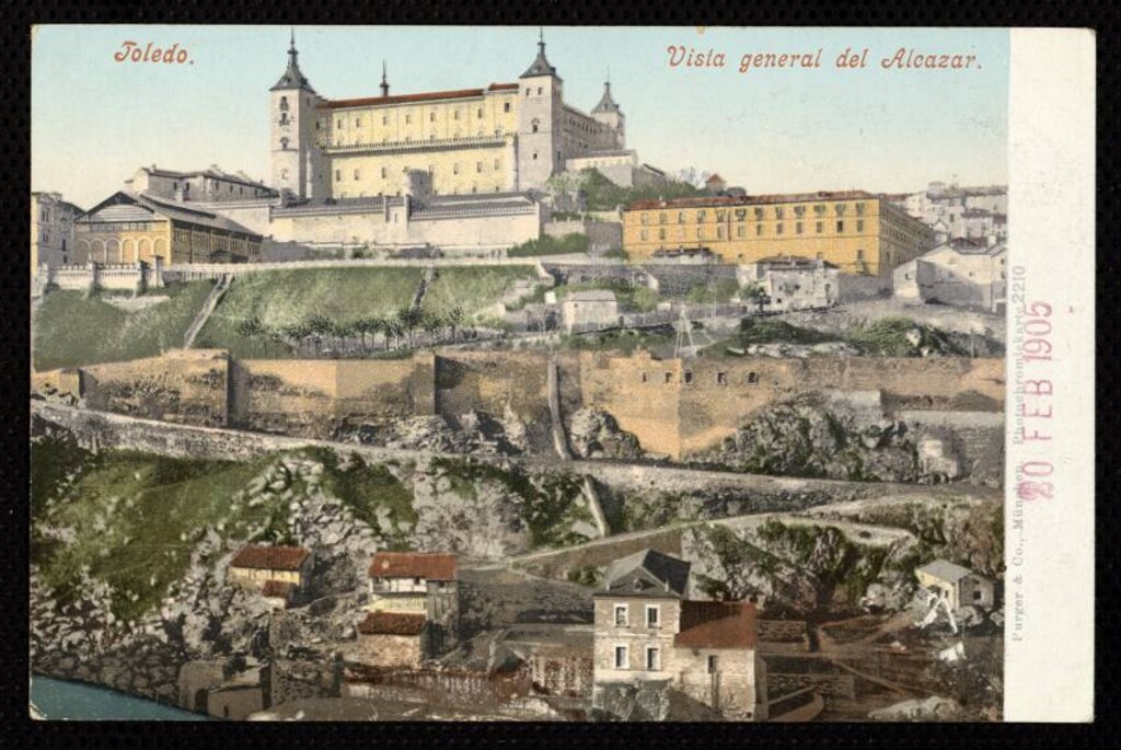 Miniatura de Toledo. Vista general del Alcázar