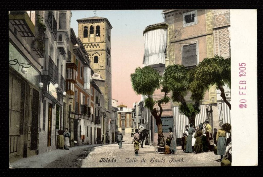 Miniatura de Toledo. Calle de Santo Tomé