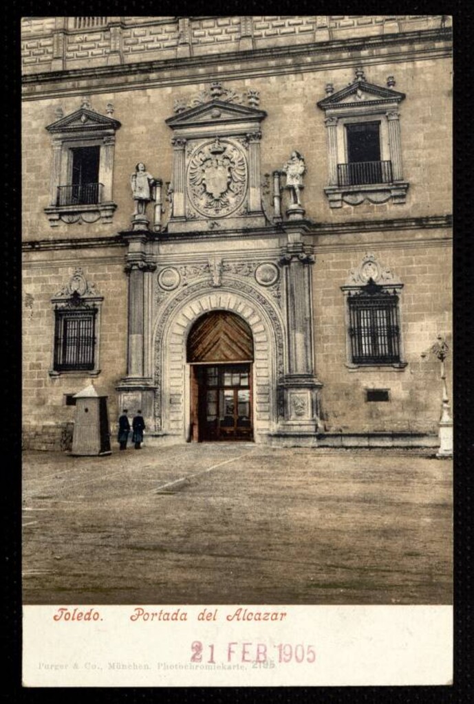 Miniatura de Toledo. Portada del Alcázar