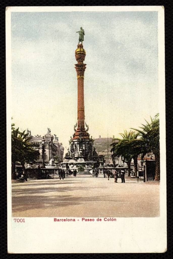 Miniatura de Barcelona. Paseo de Colón