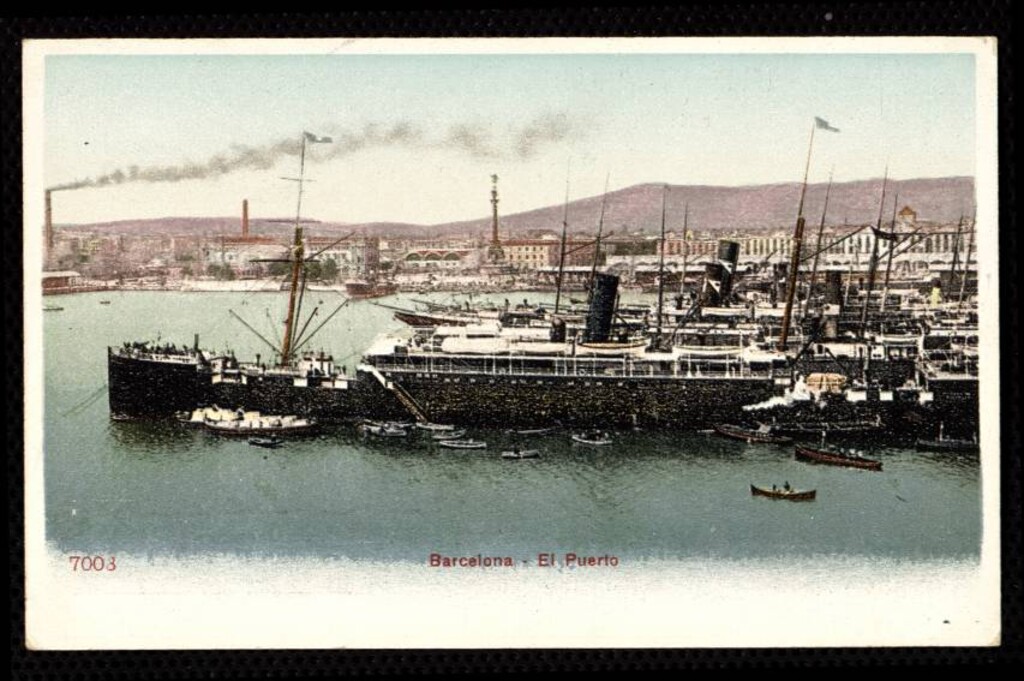 Miniatura de Barcelona. El puerto