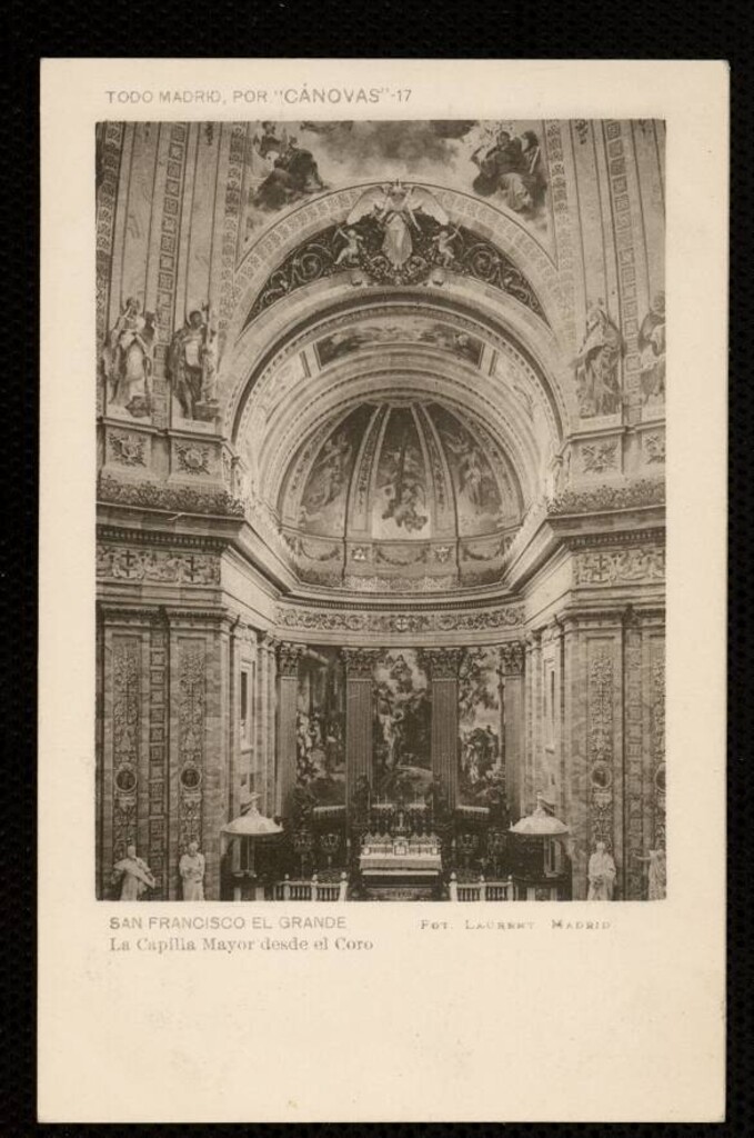 Miniatura de San Francisco el Grande. Capilla Mayor desde el Coro