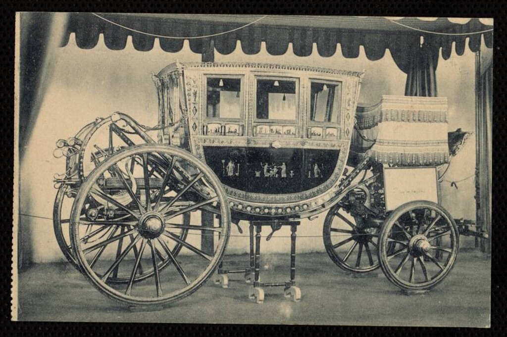 Miniatura de Palacio Real. Caballerizas. Carroza de Concha