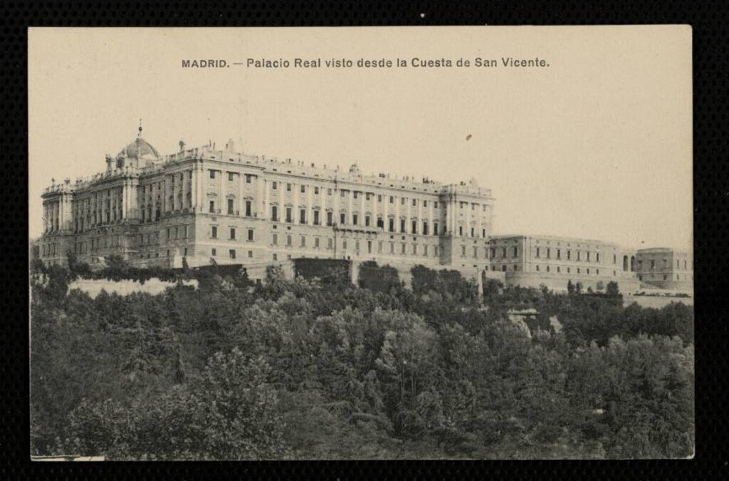 Miniatura de Palacio Real visto desde la Cuesta de San Vicente