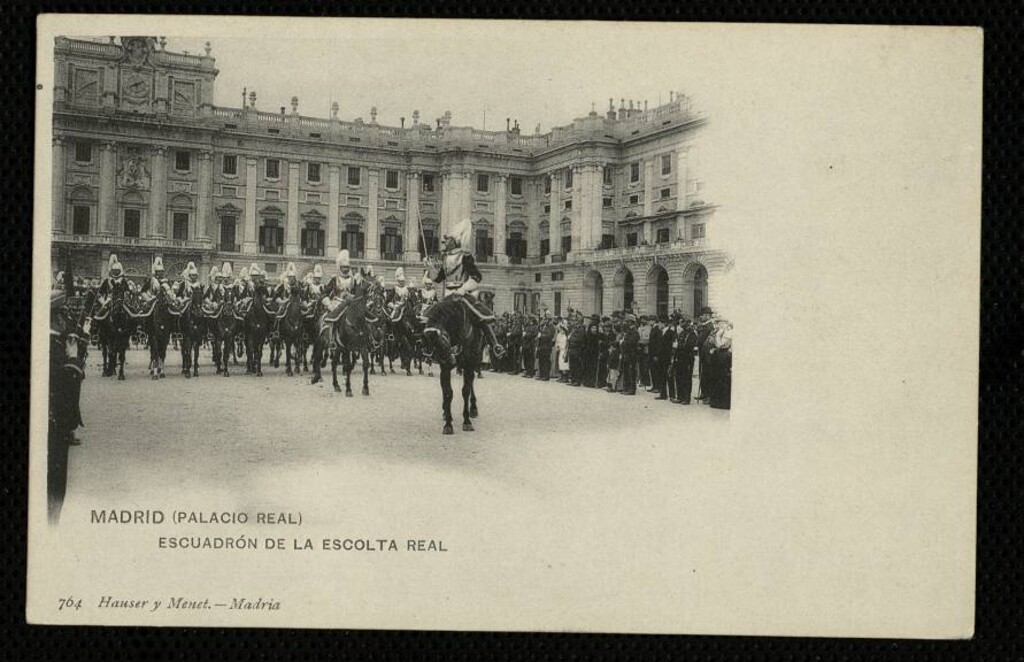Miniatura de Palacio Real. Escuadrón de la Escolta Real