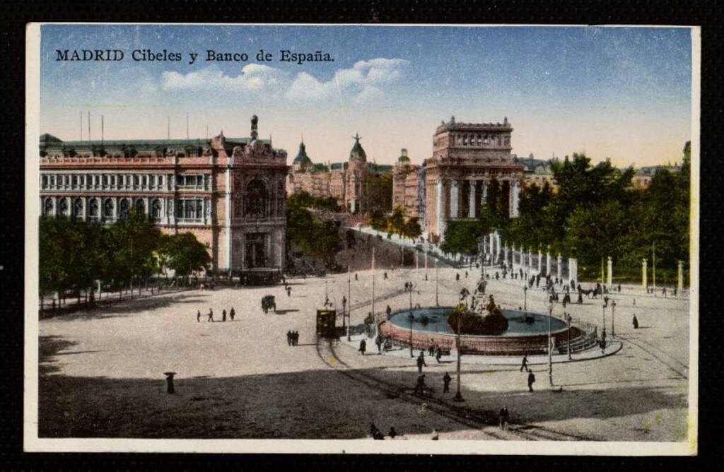 Miniatura de Cibeles y Banco de España