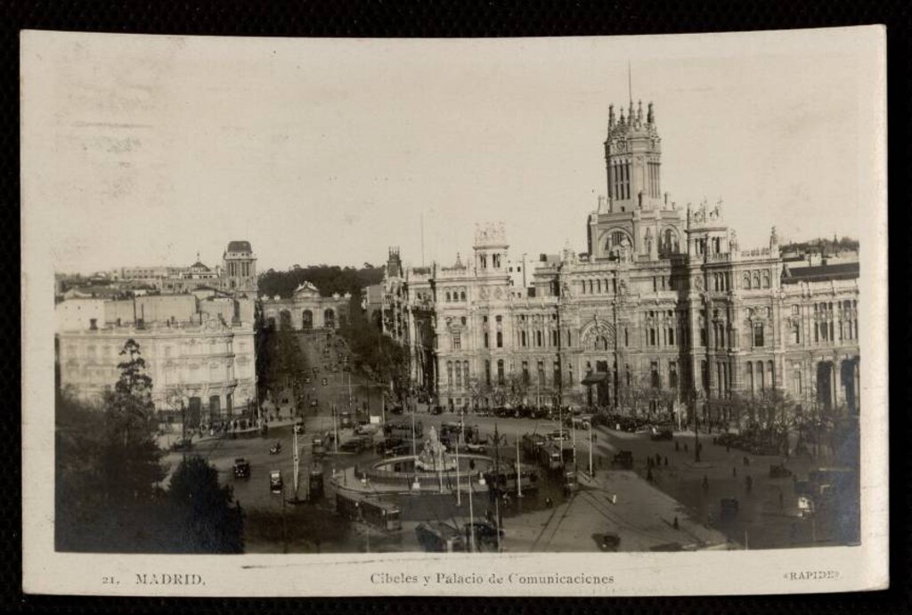 Miniatura de Cibeles y Palacio de Comunicaciones