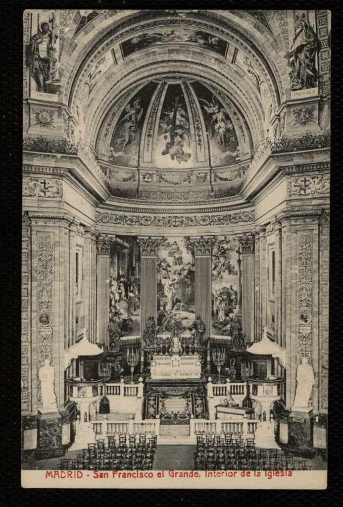 Miniatura de San Francisco el Grande. Interior de la Iglesia