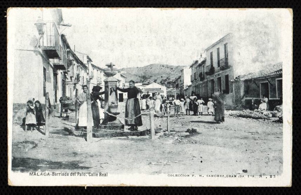 Miniatura de Málaga. Barriada del Palo. Calle Real