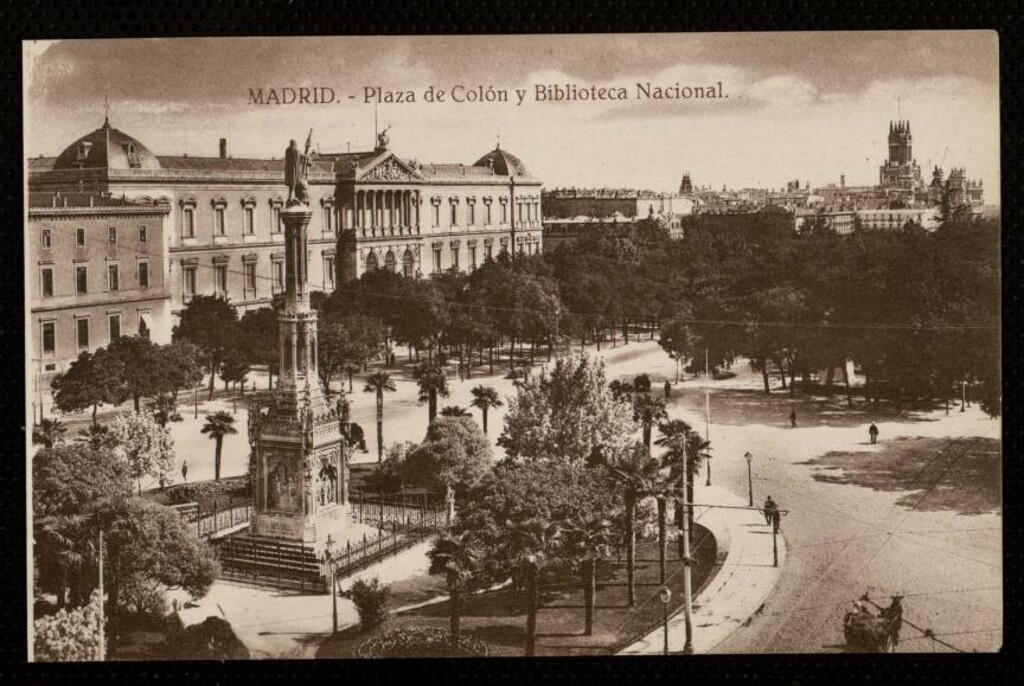 Miniatura de Plaza de Colón y Biblioteca Nacional
