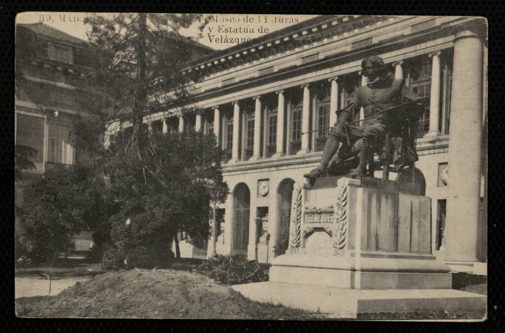 Miniatura de Museo de Pinturas y estatua de Velázquez