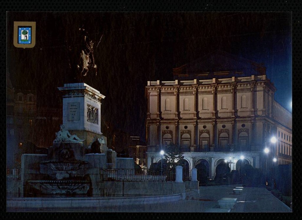Miniatura de Teatro Real y Jardines de Oriente