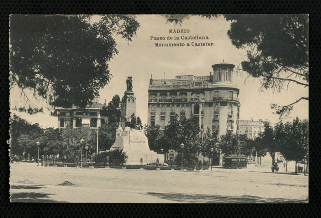 Miniatura de Paseo de la Castellana y monumento a Castelar