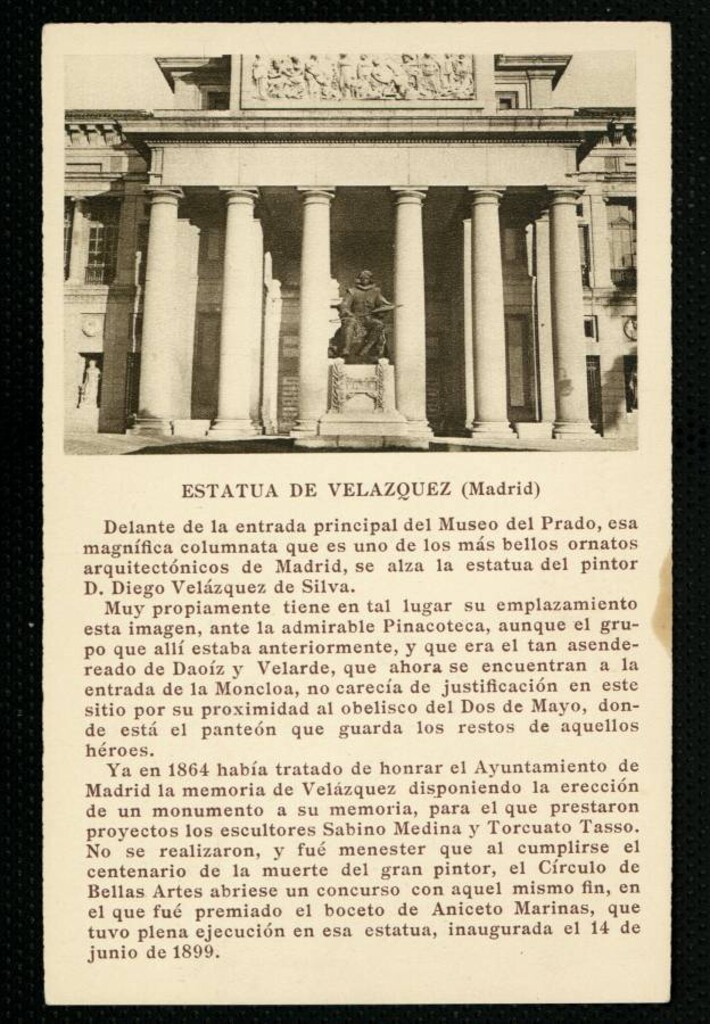 Miniatura de Estatua de Velázquez