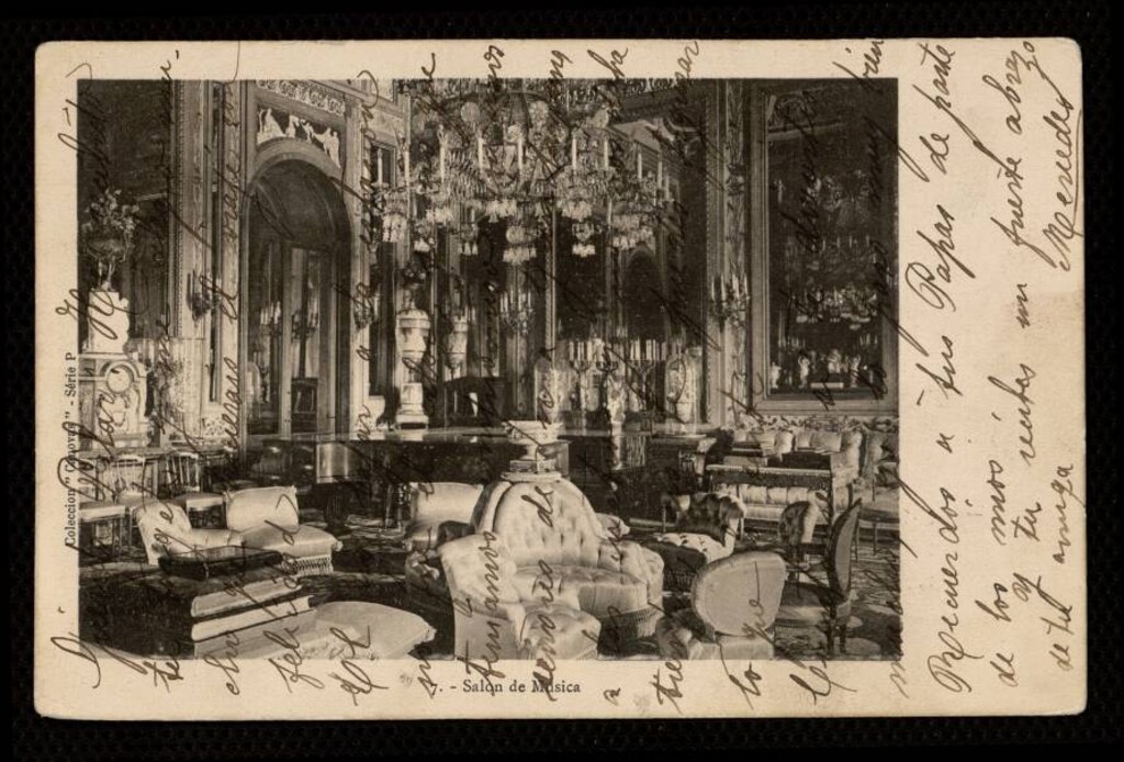 Miniatura de Salón de Música en el Palacio Real