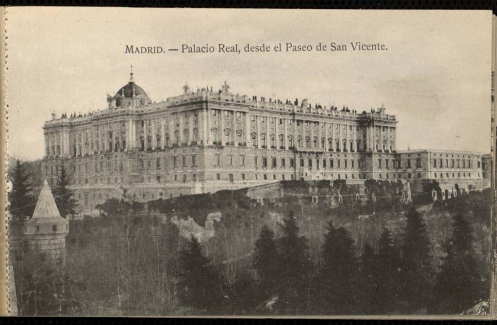 Miniatura de Palacio Real desde el Paseo de San Vicente