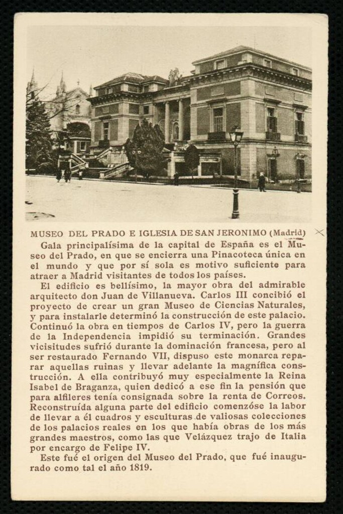 Miniatura de Museo del Prado e Iglesia de San Jerónimo