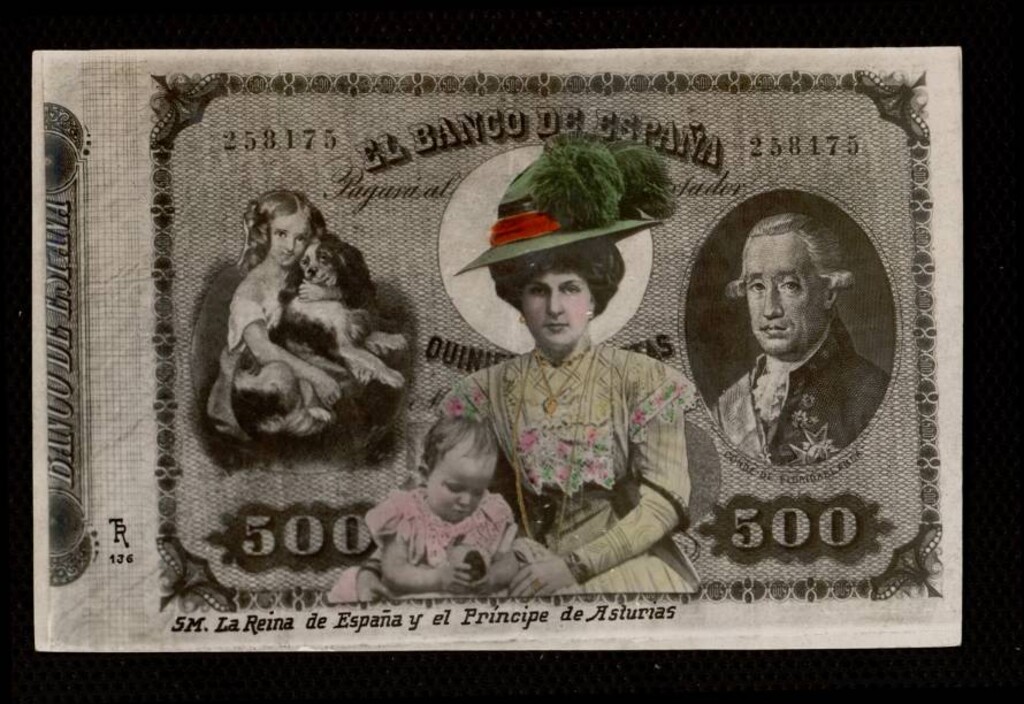 Miniatura de S. M. La Reina de España y el Príncipe de Asturias