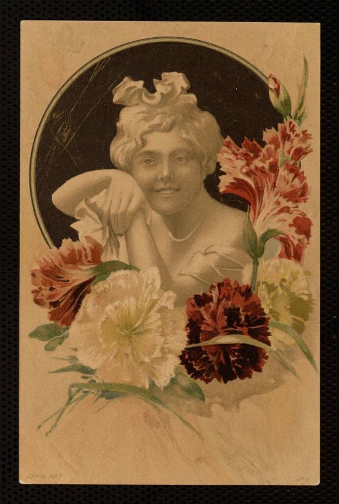 Miniatura de Cabeza de mujer modernista