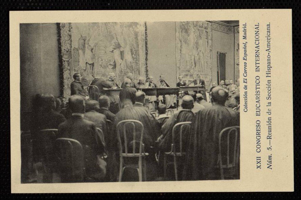 Miniatura de XXII Congreso Eucarístico. Reunión de la sección Hispano-Americana