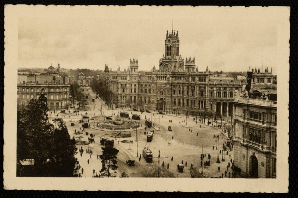 Miniatura de Plaza de Castelar, la Cibeles y Casa de Correos